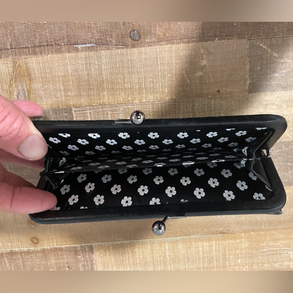 Disney Couture by Loop Mickey & Minnie Mouse Wallet Black & Blue Stripes - Picture 5 of 9